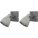 Beliani Mistago I - Wandlamp Set Van 2--beton - Gris