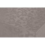 Bellatio Design Tafelzeil/tafelkleed Damast Taupe Barok Krullen Print 140 X 180 Cm - Tuintafelkleed