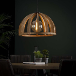 Dimehouse Industriële Hanglamp Ø60 Madri Rond Mangohout - Bruin