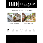 Bellatio Design Tafelzeil/tafelkleed Linnen Look Pastel 140 X 175 Cm - Tuintafelkleed - Roze