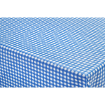 Bellatio Design Tafelzeil/tafelkleed Boeren Ruit/wit 140 X 180 Cm - Tuintafelkleed - Blauw