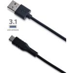 Usb-kabel 3.1 Type-c, 1 Meter, - Pvc - Celly - Zwart