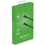 Power Delivery Usb-kabel Type-c, 1 Meter, - Pvc - Celly - Zwart