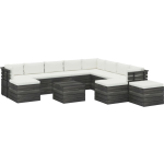 Vidaxl 12-delige Loungeset Met Kussens Pallet Massief Grenenhout