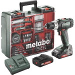 Metabo BS 18 L Mobiele werkplaats Accu boorschroefmachine | 18 V | 2 x 2,0 Ah Li-Power, SC 60 Plus | In koffer