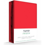 Nightlife Jersey Hoeslaken-200 X 210/220 Cm - Rood