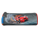 Hot Wheels etui junior 22 x 7 cm polyester grijs/ - Rood