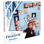 Disney dominostenen Frozen II 6 x 3,5 cm hout blauw 28 delig