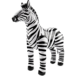 Folat opblaasbare zebra 60 x 55 cm zwart/wit