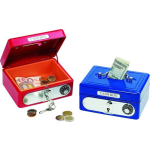 Goki Metalen Spaarpot Koffer - Blauw