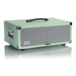 Gator Cases GR-RETRORACK-3SG Retro Rack Vintage Amp Vibe Rack Case 3U Seafoam Green