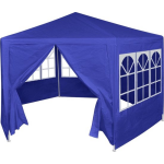 Vidaxl Feesttent Met 6 Zijwanden 2x2 M - Blauw