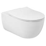 Plieger Nola closetzitting slim met deksel met softclose en quick release mat wit 0271116