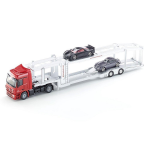 Siku vrachtwagen met transporter en sportwagens rood/zilver (3934) - Grijs