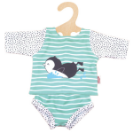 Heless poppenzwemkleding Penguin Dot 35 45 cm mintgroen