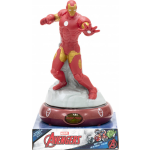 Marvel nachtlamp 3D Iron Man led junior 15 x 13,5 cm - Rood