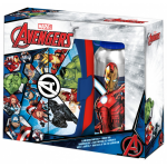 Marvel lunchset Avengers junior aluminium blauw/rood 2 delig