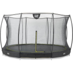 EXIT Toys Silhouette Ground Ingegraven Trampoline Met Veiligheidsnet - 427 Cm - - Zwart