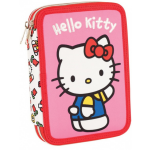 Hello Kitty etui junior 15 x 4 x 18 cm polyester 27 delig - Roze