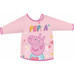 Peppa Pig schort met mouwen junior pvc one size - Roze