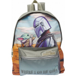 Disney rugzak Star Wars Mandalorian 16 liter polyester - Grijs