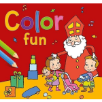 kleurboek Color Fun Sinterklaas junior 22 x 22 cm - Rood