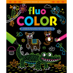 kleurboek Fluo Color junior 30,4 x 25,1 cm papier - Zwart