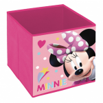 Disney opbergmand Minnie Mouse kubus 30 liter textiel - Roze