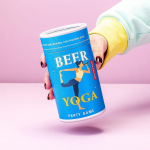Kikkerland drankspel bier yoga karton - Blauw