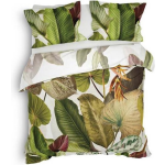 Heckett & Lane Xenia Dekbedovertrek 140 x 220 cm - Groen