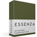 Essenza Premium Perkal Hoeslaken 140 x 200 cm - Groen