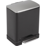 Eko E-cube Pedaalemmer Afvalscheider - 10 + 9l - - Zwart
