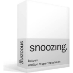 Snoozing - Katoen - Topper - Molton - Hoeslaken - 100x200 - - Wit