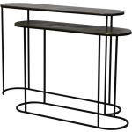 Trendhopper Bijzettafel Batir set van 2 groot brons/zwart