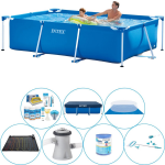 Intex Zwembad Voordeelpakket: Frame Pool - 260 X 160 X 65 Cm - Blauw