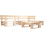 Vidaxl 4-delige Loungeset Pallet Hout Naturel - Bruin