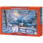 Castorland puzzel Snowy Morning 68 cm karton 1500 stukjes