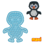 Hama Maxi Strijkkralen Grondplaat Pinguin Transparant
