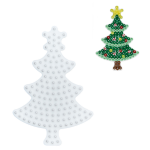 Hama Strijkkralen Grondplaat Kerstboom - Wit