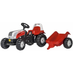 Rolly Toys Traptractor Rollykid Steyr 6165 Cvt Junior/wit - Rood
