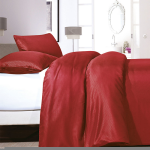 ZENsation Satin Point - 2-persoons (200 x 200/220 cm + 2 kussenslopen) Dekbedovertrek - Rood