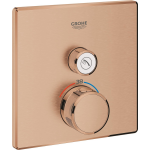 Grohe Grohtherm SmartControl afbouwdeel v. inbouwkraan thermostatisch vierkant brushed warm sunset 29123DL0