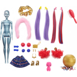 Barbie pop Color Reveal Glitter 39,4 cm 25 delig - Púrpura
