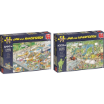 Jumbo Jan Van Haasteren Puzzelbundel - 2 Stuks - De Sluizen 1000 Stukjes & De Filmset 1000 Stukjes