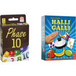 Hasbro Spellenbundel - Bordspellen - 2 Stuks - Phase 10 & Halli Galli