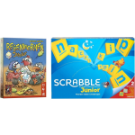 Mattel Spellenbundel - Bordspel - 2 Stuks - Regenwormen Junior & Scrabble Junior