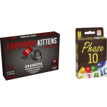 Mattel Spellenbundel - Kaartspel - 2 Stuks - Exploding Kittens Nsfw (18+) & Phase 10