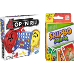 Hasbro Spellenbundel - Bordspel - 2 Stuks - 4 Op 'N Rij & Skip-bo Junior