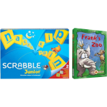 Mattel Spellenbundel - Bordspel - 2 Stuks - Scrabble Junior & Franks Zoo