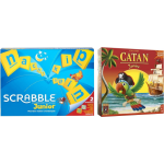 Mattel Spellenbundel - Bordspel - 2 Stuks - Scrabble Junior & Catan Junior